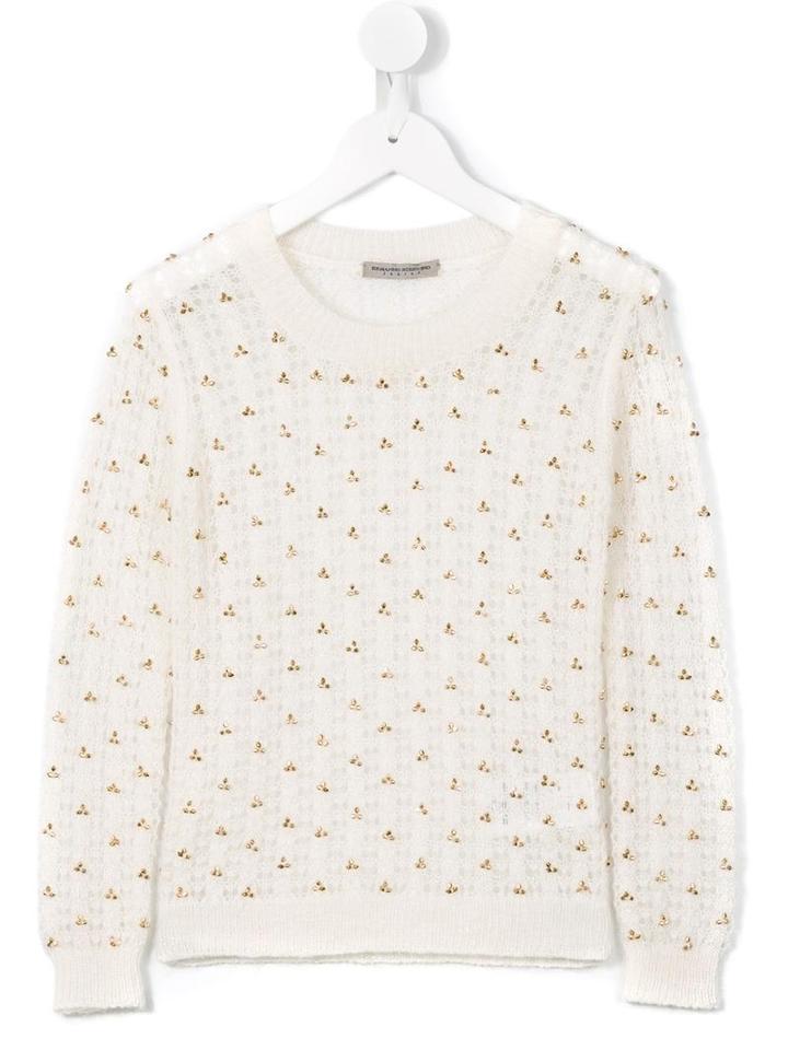 Ermanno Scervino Junior Embellished Jumper, Girl's, Size: 12 Yrs, White