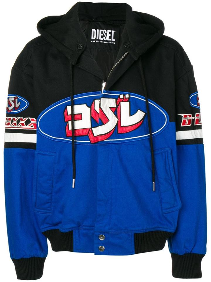 Diesel Racer Bomber Jacket - Blue