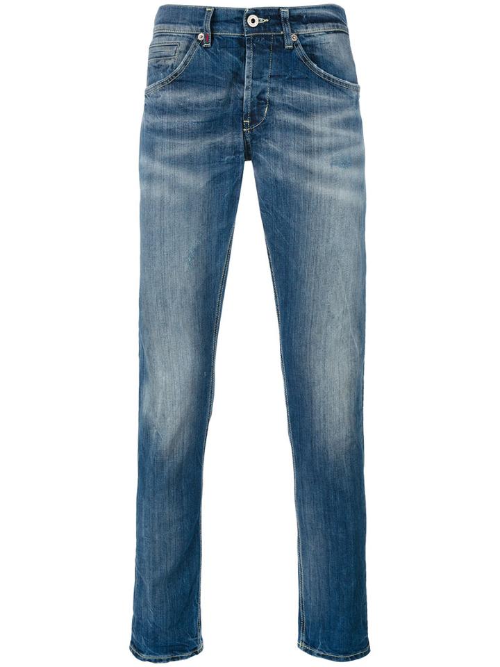 Dondup George Jeans, Men's, Size: 36, Blue, Cotton/polyester/spandex/elastane