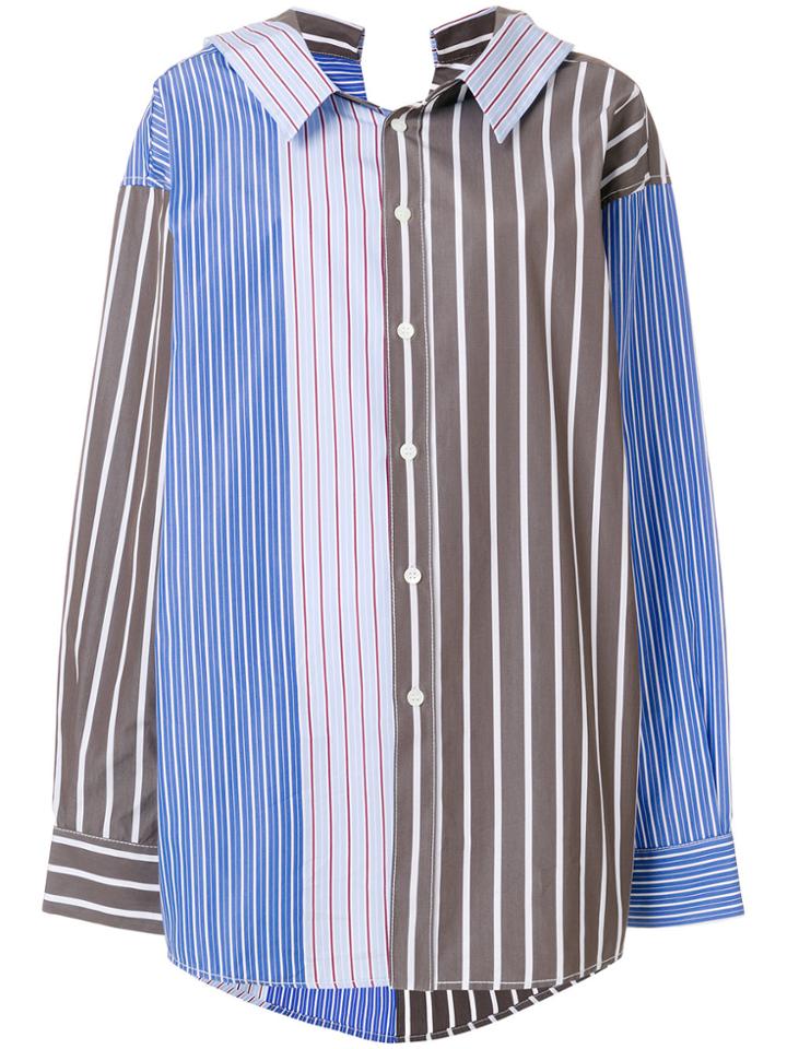 Marni Oversized Striped Shirt - Blue