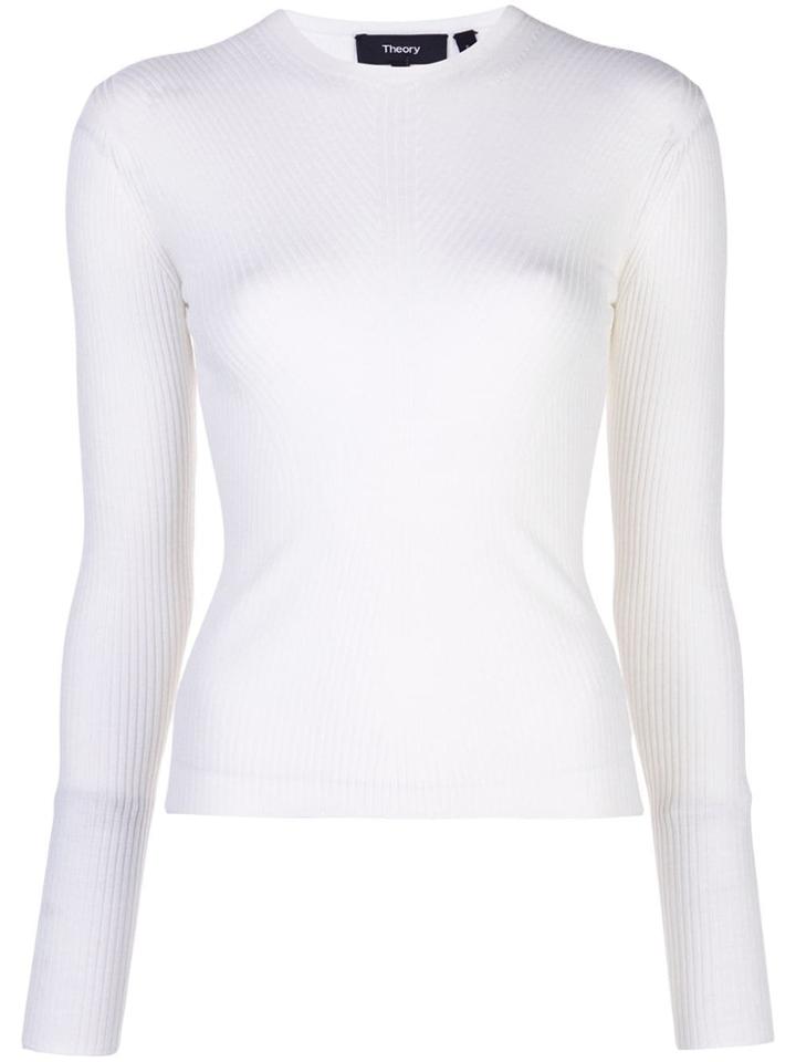 Theory Long Sleeved Sweatshirt - White