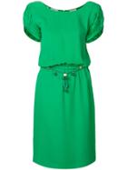 Valentino Vintage Shortsleeved Mid-length Dress - Green