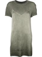 Rta Double-layered T-shirt Slip Dress, Women's, Size: Medium, Grey, Silk/cotton/cashmere