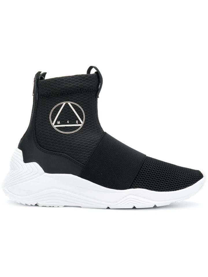 Mcq Alexander Mcqueen Mesh Sock Sneakers - Black