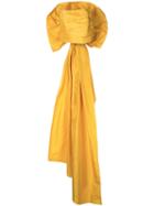 Bambah - Back Bow Tube Top - Women - Silk - 10, Yellow/orange, Silk