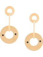 Marni Circular Drop Earrings - Gold