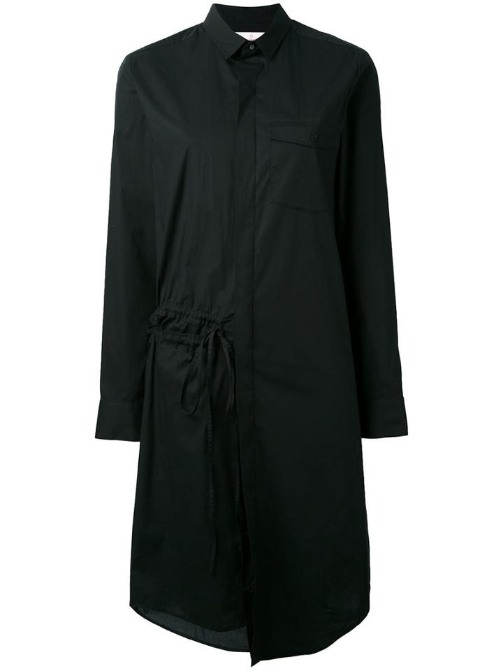 A.f.vandevorst - Tied Shirt Dress - Women - Cotton/elastodiene - 42, Black, Cotton/elastodiene