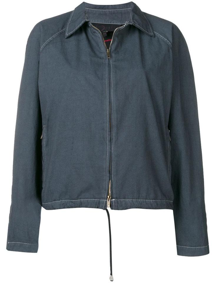 Romeo Gigli Pre-owned 2000's Cropped Jacket - Blue
