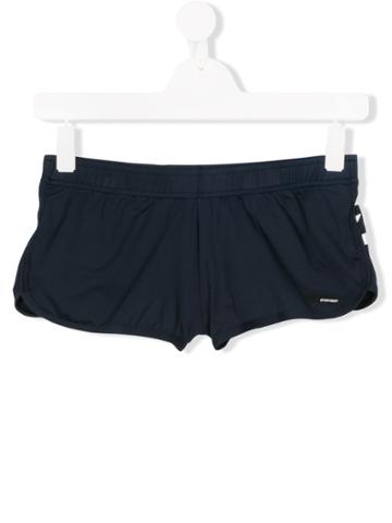 Rrd Kids Teen Logo Print Track Shorts - Blue