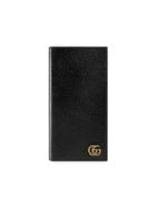 Gucci Gg Marmont Leather Long Id Wallet - Black