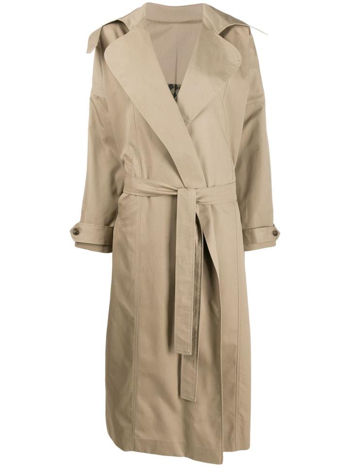 Preen By Thornton Bregazzi Savannah Trench Coat - Neutrals