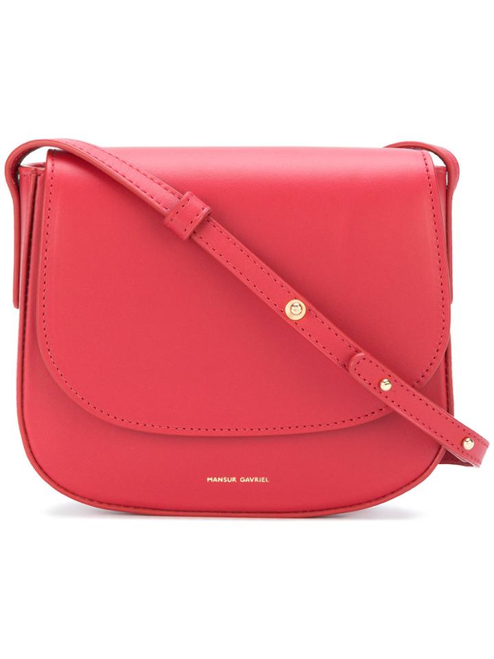 Mansur Gavriel Saddle Cross-body Bag - Red