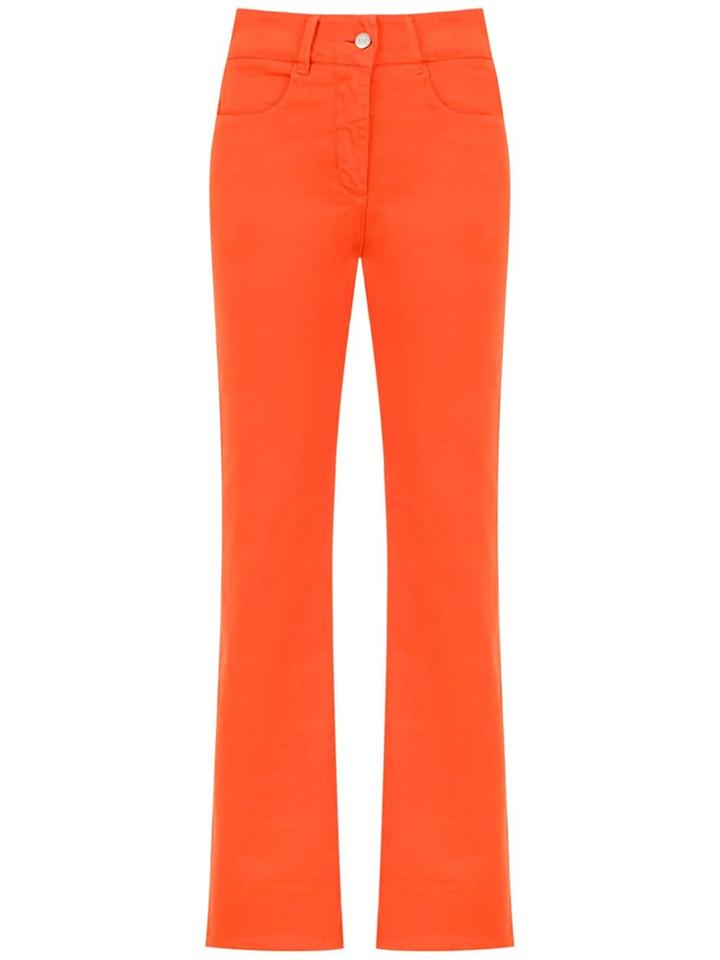 Egrey Straight Fitted Trousers - Orange