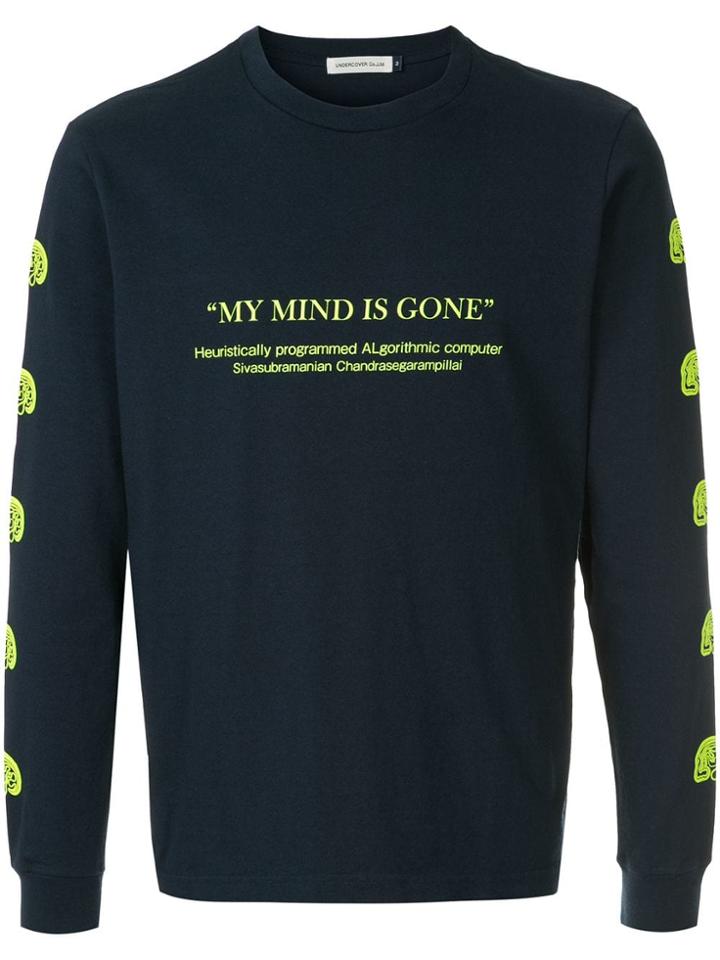 Undercover Printed Long Sleeved T-shirt - Blue