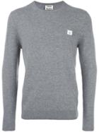 Acne Studios Dashero Face Jumper, Men's, Size: Medium, Grey, Wool