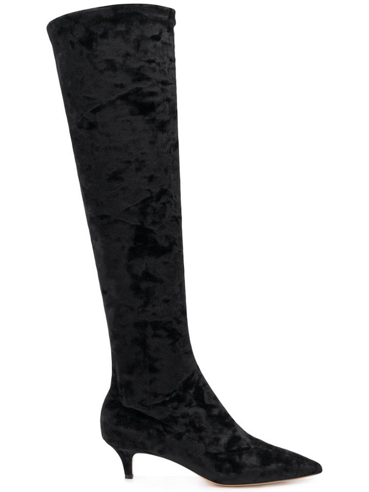 Fabio Rusconi Pointed Knee-length Boots - Black