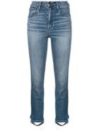 3x1 Cropped High Waisted Jeans - Blue