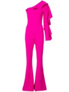 Christian Siriano One-shoulder Tailored Jumpsuit - Pink