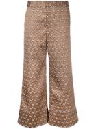 Etro Floral Striped Wide-leg Trousers - Multicolour