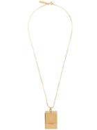 Marni Box Pendent Necklace - Gold