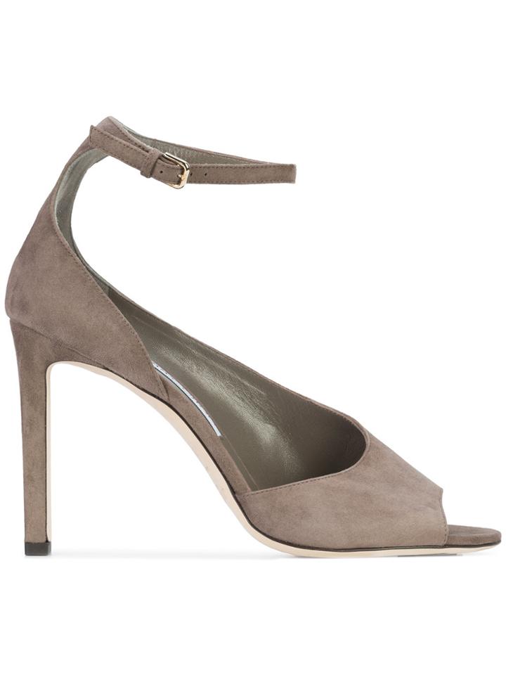 Jimmy Choo Theresa Open-toe Pumps - Nude & Neutrals