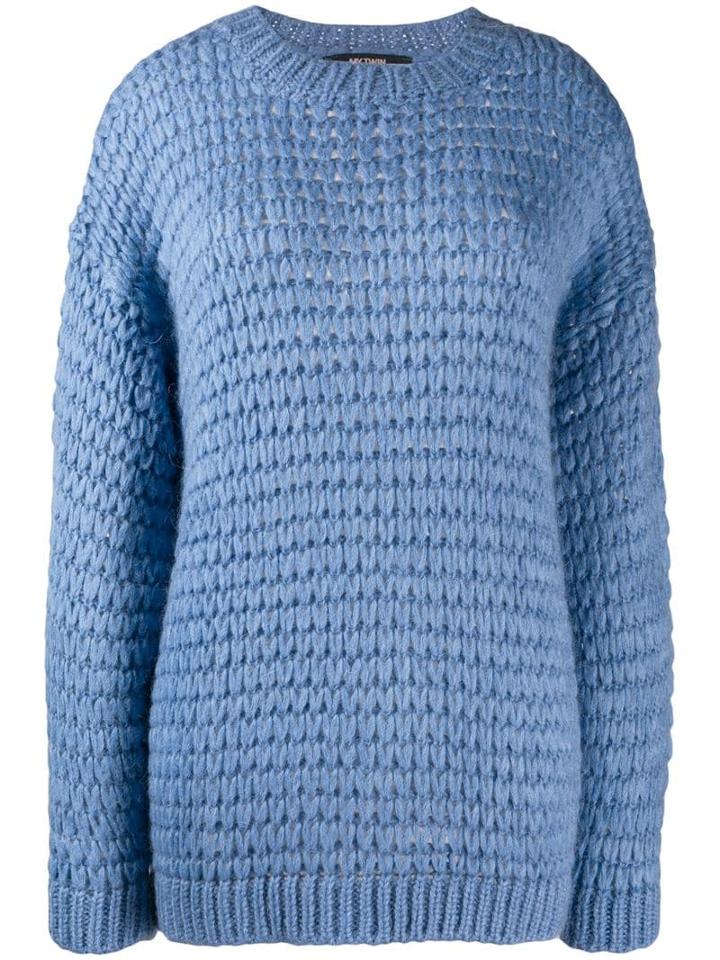 Twin-set Loose Weave Jumper - Blue