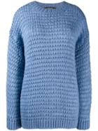 Twin-set Loose Weave Jumper - Blue