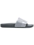 Raf Simons Adilette Checkerboard Slides - Black