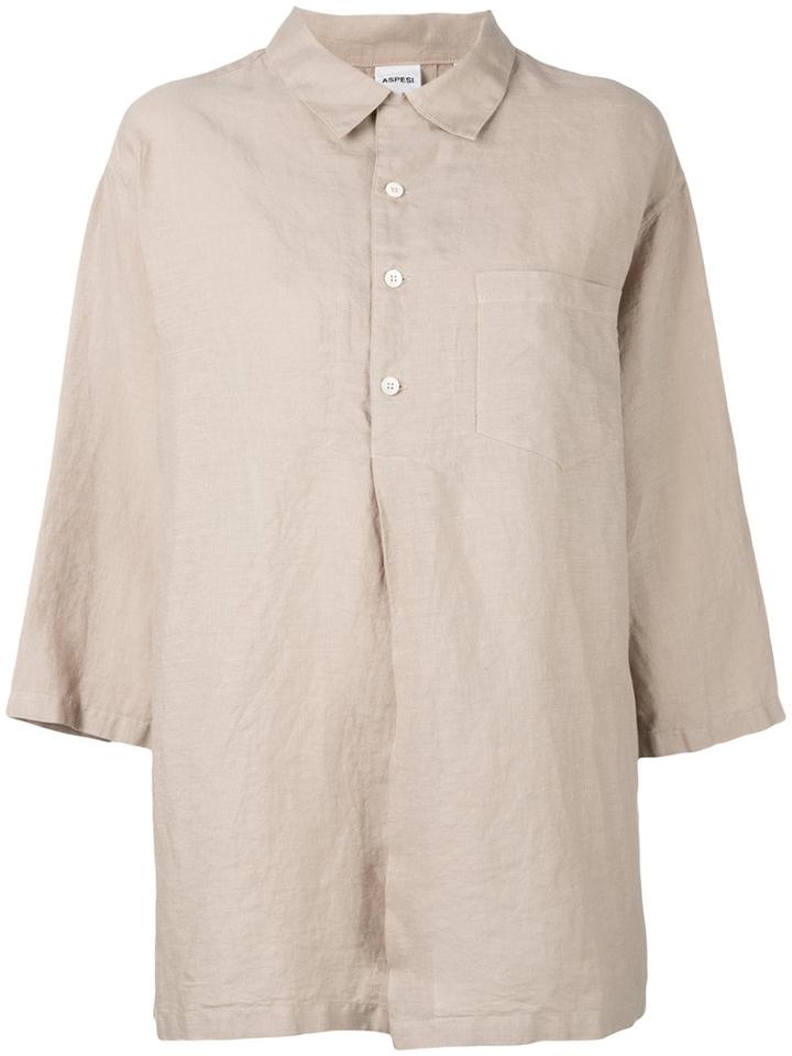 Aspesi Flared Shirt, Women's, Size: Xs, Nude/neutrals, Linen/flax