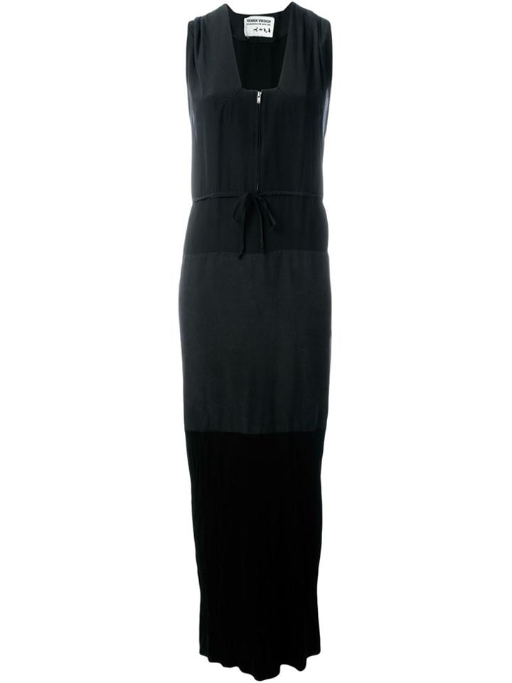 Henrik Vibskov 'youngdo' Tie Up Panel Maxi Dress - Black