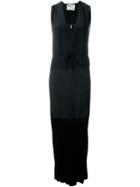 Henrik Vibskov 'youngdo' Tie Up Panel Maxi Dress - Black