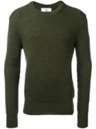 Ami Alexandre Mattiussi - Fisherman Rib Crew Neck Sweater - Men - Virgin Wool - L, Green, Virgin Wool