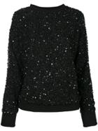 Alice+olivia Embellished Sweatshirt - Black