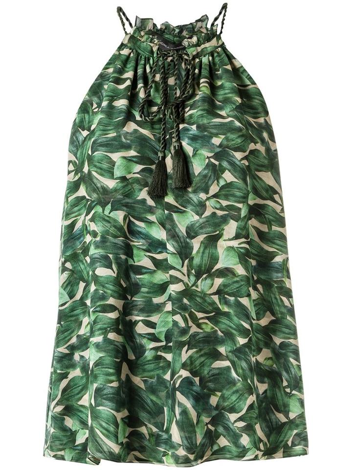 Andrea Marques - Silk Blouse - Women - Silk - 38, Green, Silk