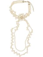 Chanel Vintage Gathered Pearl Necklace - White
