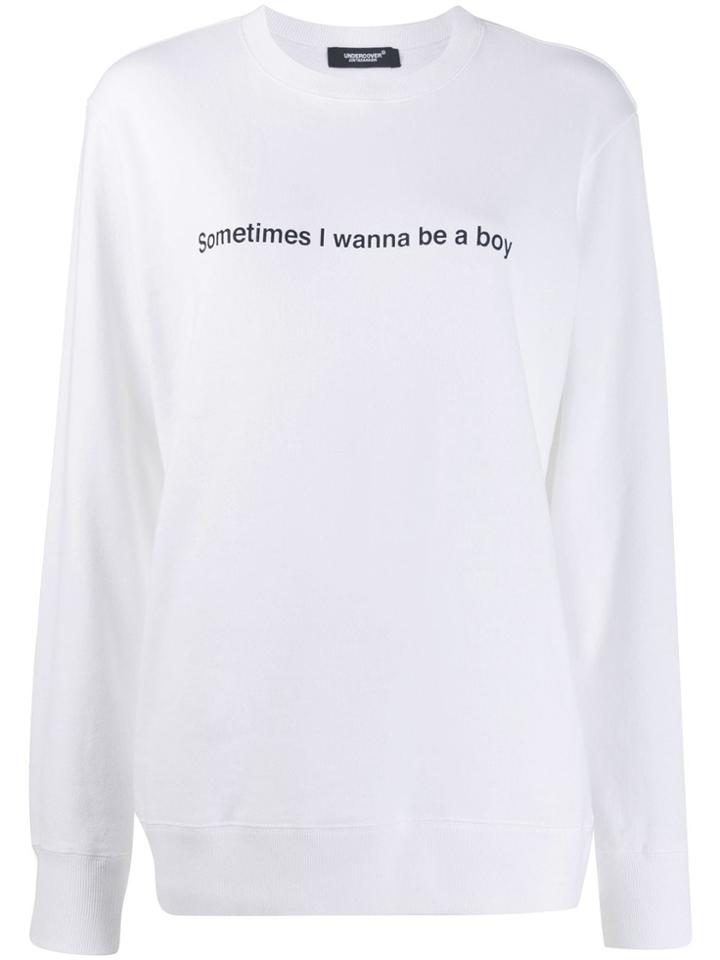 Undercover Crew-neck Sweatshirt - White