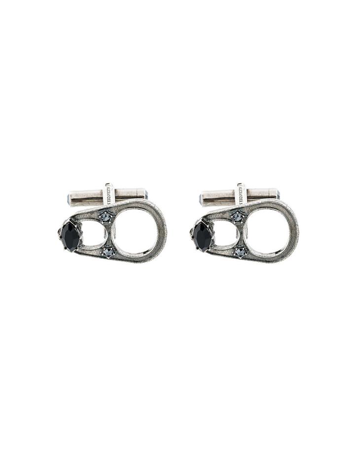 Alexander Mcqueen Can Pop Tab Cufflinks - Metallic