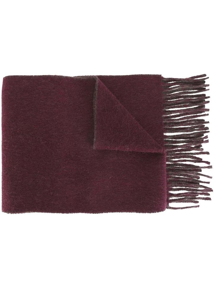 Polo Ralph Lauren Fringed Scarf, Men's, Pink/purple, Nylon/wool