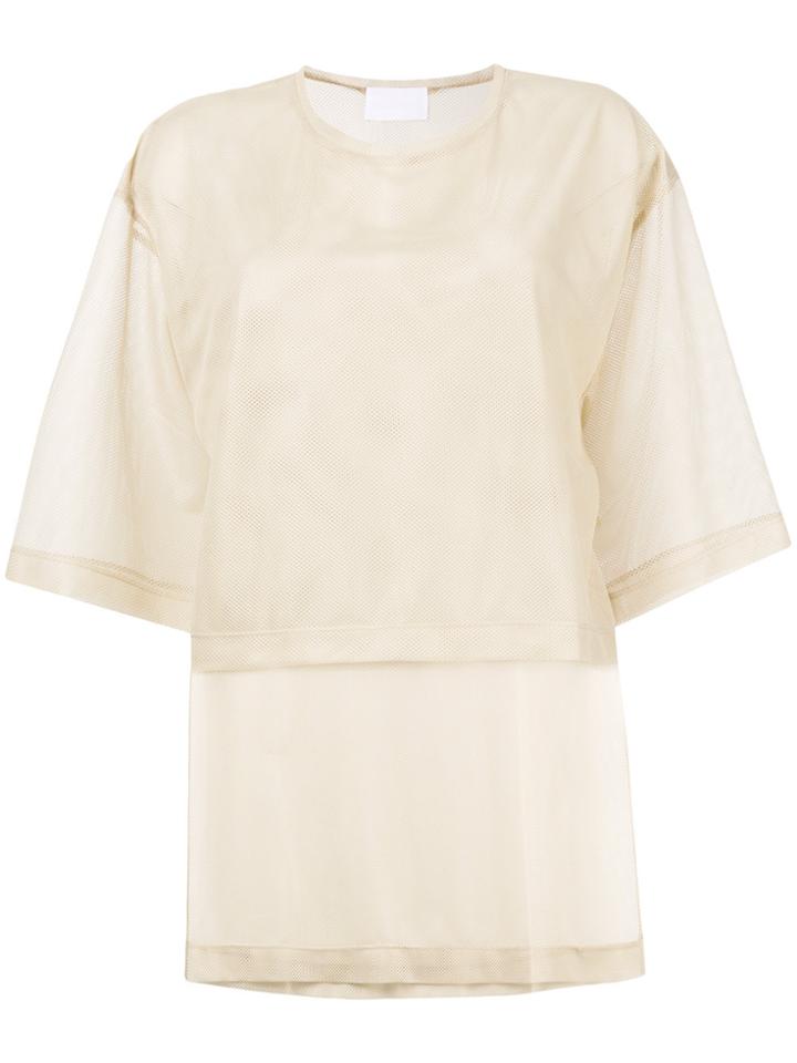 Reality Studio Layered Detail Blouse - Nude & Neutrals