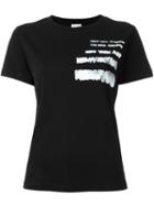 Saint Laurent Repeat Print T-shirt, Women's, Size: Medium, Black, Cotton