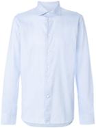 Cenere Gb Micro Texture Button Down Shirt - Blue