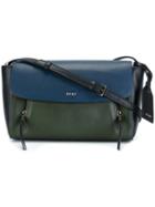 Dkny Bicolour Shoulder Bag, Women's, Blue