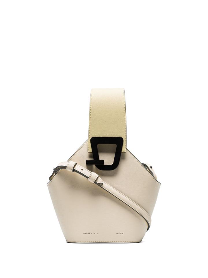 Danse Lente Beige Jonny Mini Leather Bucket Bag - Neutrals