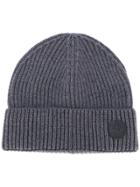 Dsquared2 Logo Patch Beanie Hat - Grey