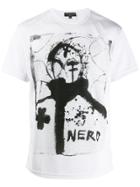 Comme Des Garçons Homme Plus 'nero' Print T-shirt - White