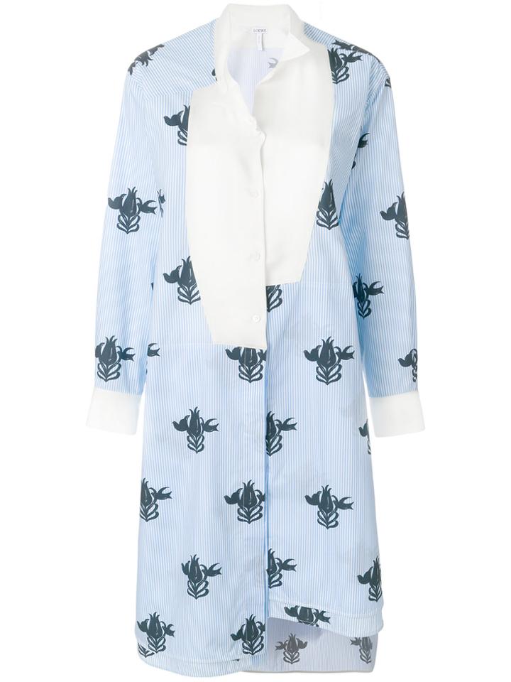 Loewe Asymmetric Shirt Dress - Blue