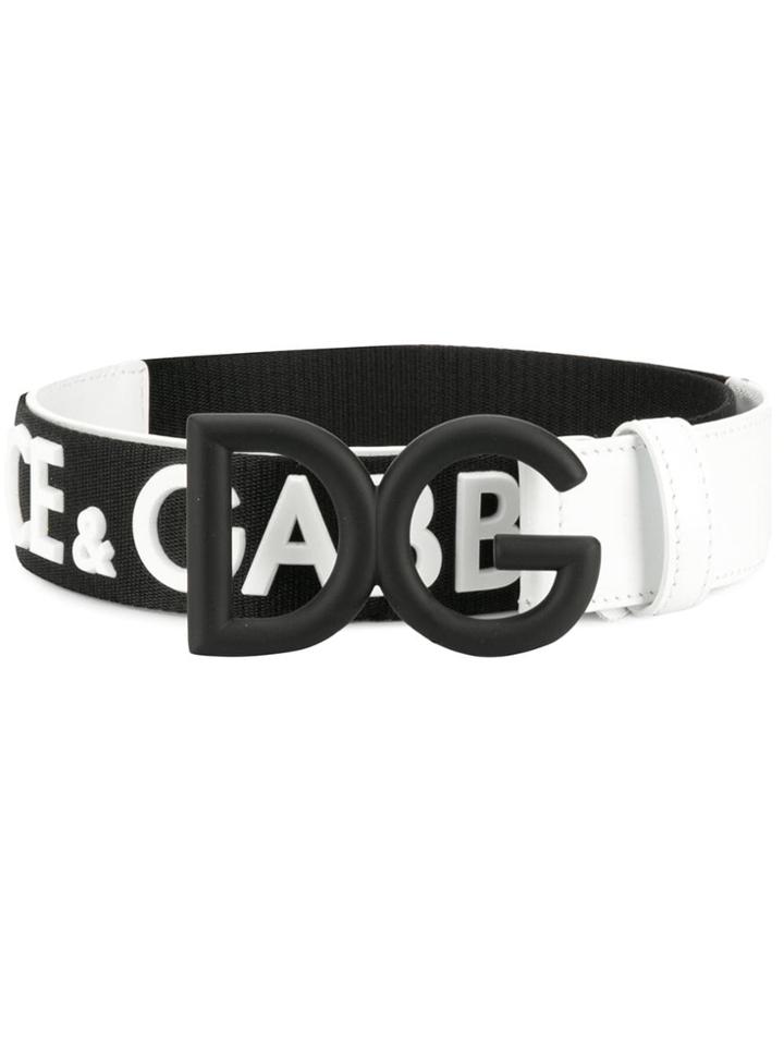 Dolce & Gabbana Dg Bicolour Belt - Black