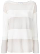 Fabiana Filippi Striped Jumper - Nude & Neutrals