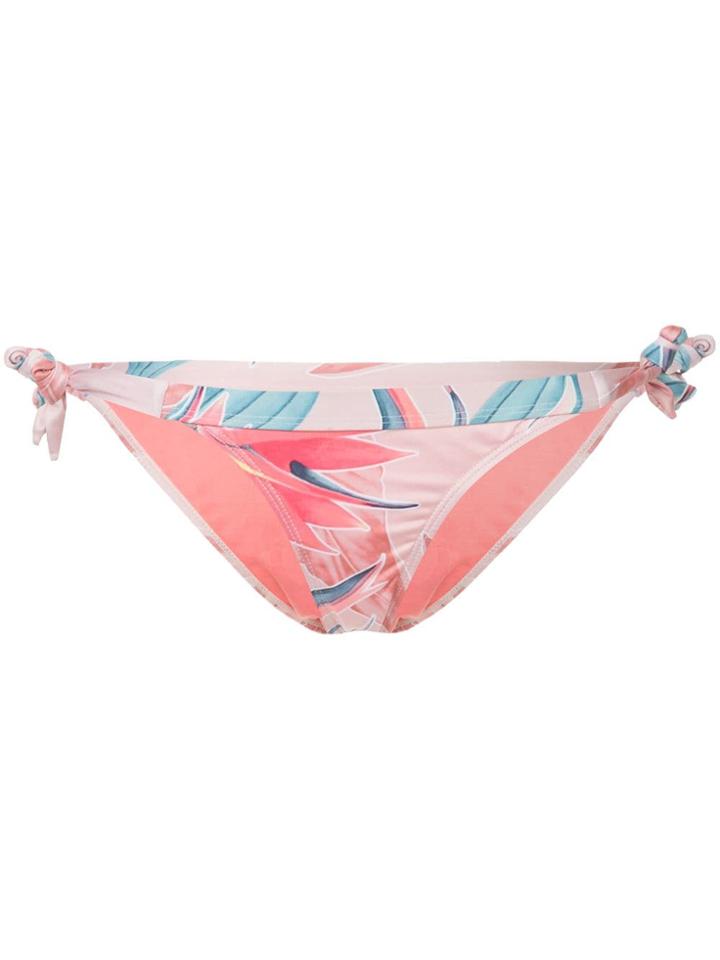 Duskii Byron Floral Bikini Bottom - Pink & Purple