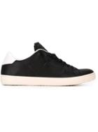 Leather Crown Lo-top Sneakers, Men's, Size: 45, Black, Leather/rubber/cotton